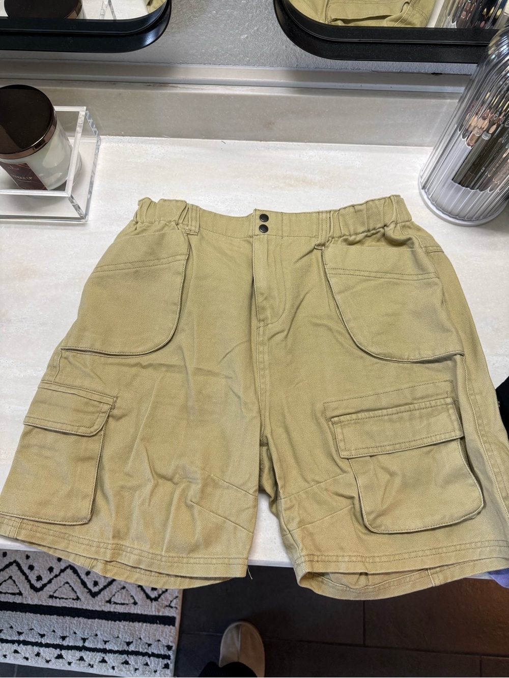 TALULAH Olive Khaki Cargo Shorts